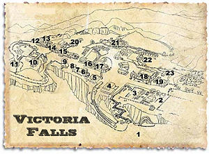 Map of Victoria Falls