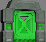 The Airlock Door.